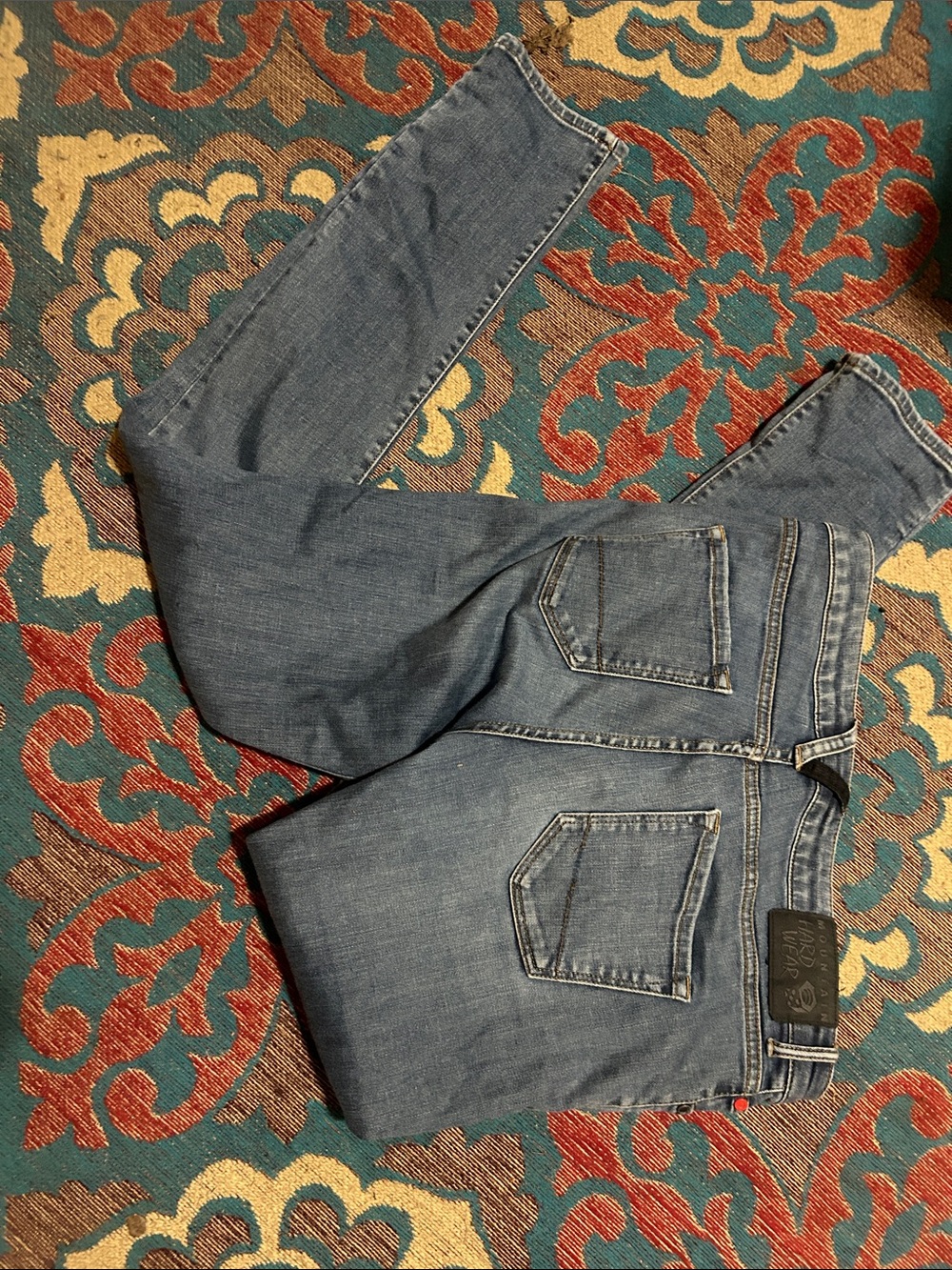 Mountain Hardwear Women’s Dark Blue Straight Leg Jeans size 10 - Picture 3 of 4
